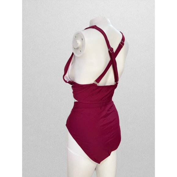 Aqua Eve Wine Swimsuit (New without Tags) - Picture 3 of 6